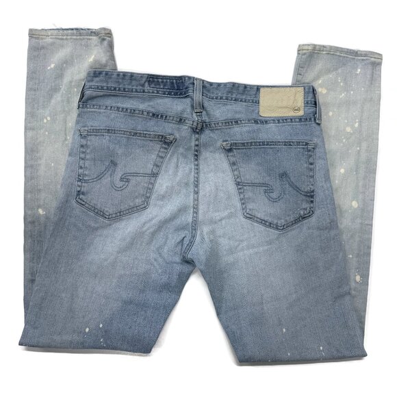 AG Adriano Goldschmied Dylan Jeans Mens 34 x 33 Slim Skinny Stretch Blue USA - Picture 11 of 12